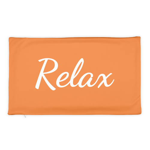 Relax - Pillow Case (Orange)