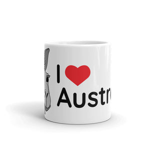 Australia - I Love Australia Kangaroo Mug (Grey)