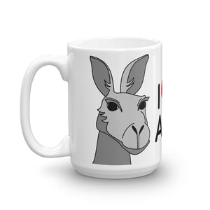 Australia - I Love Australia Kangaroo Mug (Grey)