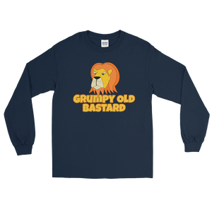 Grumpy Lion - Grumpy Old Bastard Long Sleeve T-Shirt