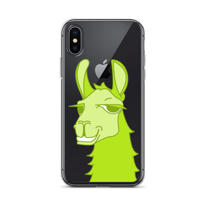 The Cool Llama - iPhone Case Green