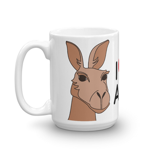 Australia - I Love Australia Kangaroo Mug (Brown)