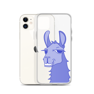 The Cool Llama - iPhone Case Blue