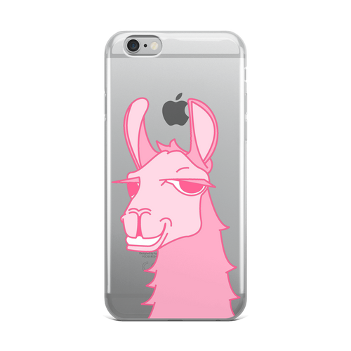 The Cool Llama - iPhone Case Pink