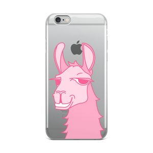 The Cool Llama - iPhone Case Pink