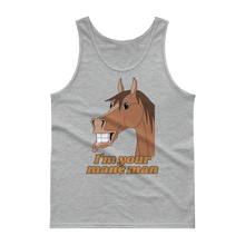 Load image into Gallery viewer, The Cheeky Horse - I&#39;m Your Mane Man Singlet Tank Top