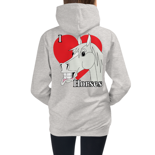 The Cheeky Horse - I Love Horses Kids Hoodie