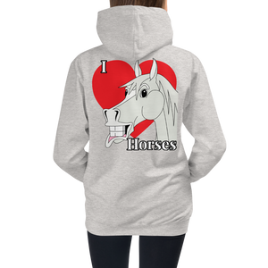 The Cheeky Horse - I Love Horses Kids Hoodie