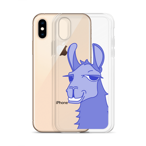 The Cool Llama - iPhone Case Blue