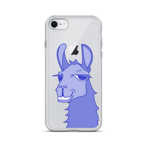 The Cool Llama - iPhone Case Blue