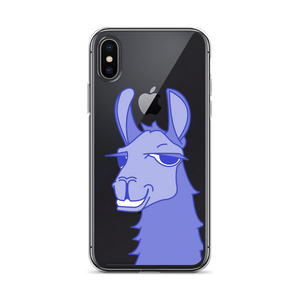 The Cool Llama - iPhone Case Blue