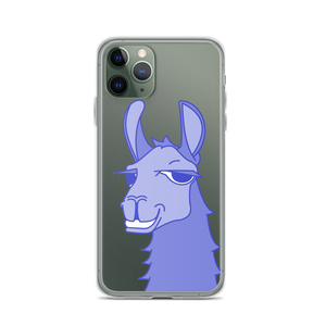 The Cool Llama - iPhone Case Blue