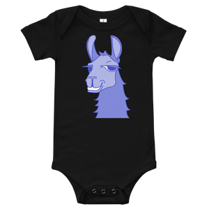 The Cool Llama - Baby Bodysuit Blue