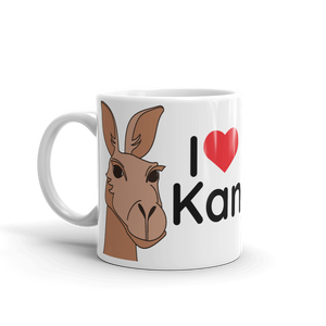 Australia - I Love Kangaroos Mug (Brown)