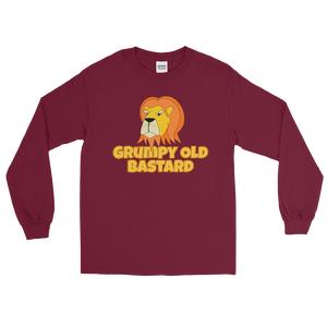 Grumpy Lion - Grumpy Old Bastard Long Sleeve T-Shirt