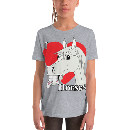 The Cheeky Horse - I Love Horses Kids T-Shirt