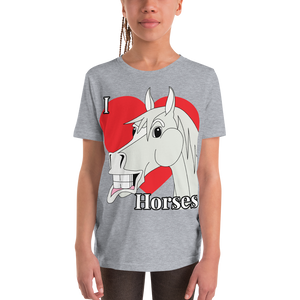 The Cheeky Horse - I Love Horses Kids T-Shirt