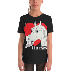 The Cheeky Horse - I Love Horses Kids T-Shirt