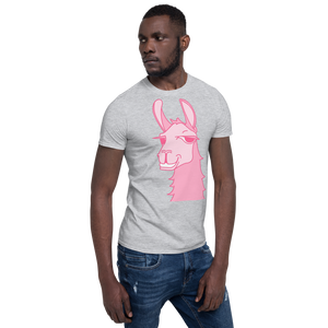 The Cool Llama -  Unisex T-Shirt Pink