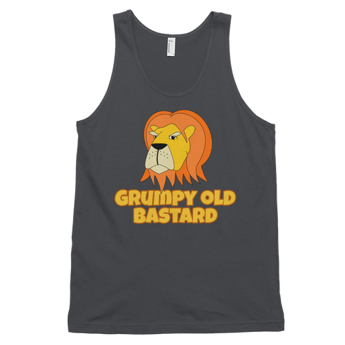 The Grumpy Lion - Grumpy Old Bastard Unisex Singlet Tank Top