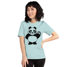 Load image into Gallery viewer, Howdy Panda - Light Coloured Unisex T-Shirt