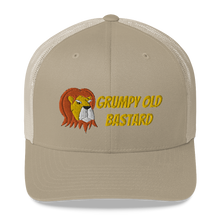 Load image into Gallery viewer, Grumpy Lion - Grumpy Old Bastard Trucker Cap Hat