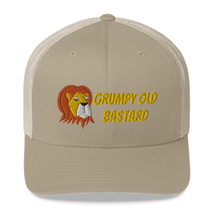 Grumpy Lion - Grumpy Old Bastard Trucker Cap Hat