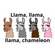 Load image into Gallery viewer, The Cool Lama - Llama Chameleon Sticker