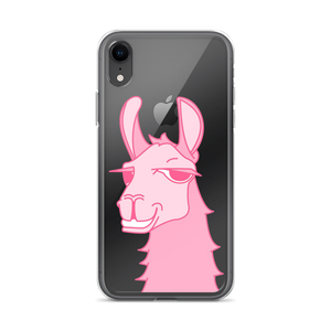 The Cool Llama - iPhone Case Pink