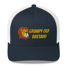 Load image into Gallery viewer, Grumpy Lion - Grumpy Old Bastard Trucker Cap Hat