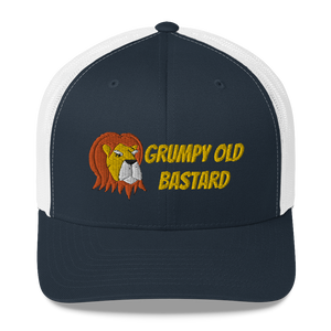 Grumpy Lion - Grumpy Old Bastard Trucker Cap Hat