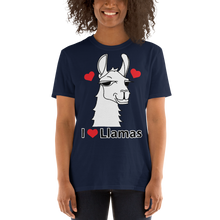 Load image into Gallery viewer, The Cool Llama - I Love Llamas Unisex T-Shirt