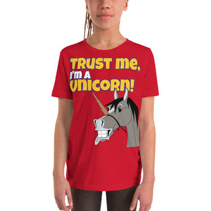 The Cheeky Horse - Trust Me, I'm A Unicorn Kids T-Shirt