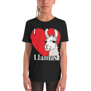 The Cool Llama - I Love Llamas Kids T-Shirt