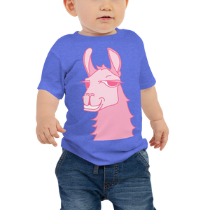 The Cool Llama - Baby T-Shirt Pink