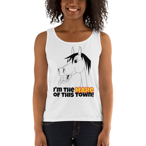 The Cheeky Horse - I'm The Mare Of This Town Ladies Tank Top Singlet