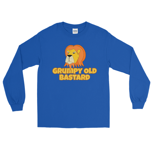 Grumpy Lion - Grumpy Old Bastard Long Sleeve T-Shirt