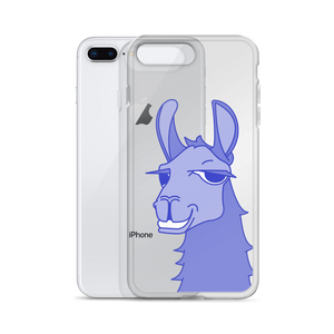 The Cool Llama - iPhone Case Blue