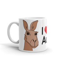 Load image into Gallery viewer, Australia - I Love Australia Kangaroo Mug (Brown)