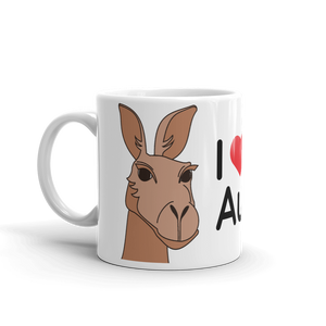 Australia - I Love Australia Kangaroo Mug (Brown)