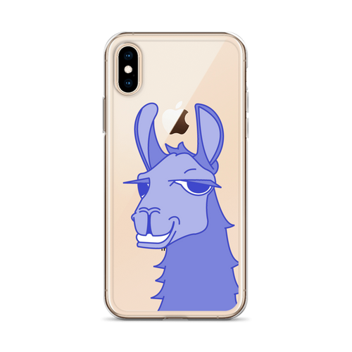 The Cool Llama - iPhone Case Blue