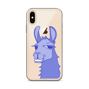 The Cool Llama - iPhone Case Blue