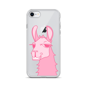 The Cool Llama - iPhone Case Pink