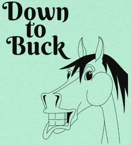 The Cheeky Horse - Down To Buck Light Coloured T-Shirt