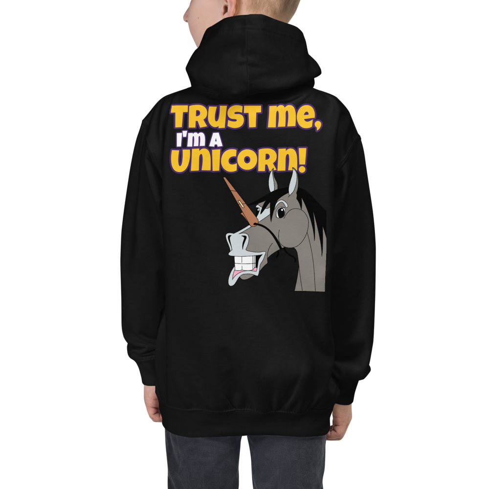 The Cheeky Horse - Trust Me, I'm A Unicorn Kids Hoodie