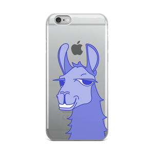 The Cool Llama - iPhone Case Blue