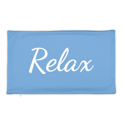 Relax - Pillow Case (Blue)