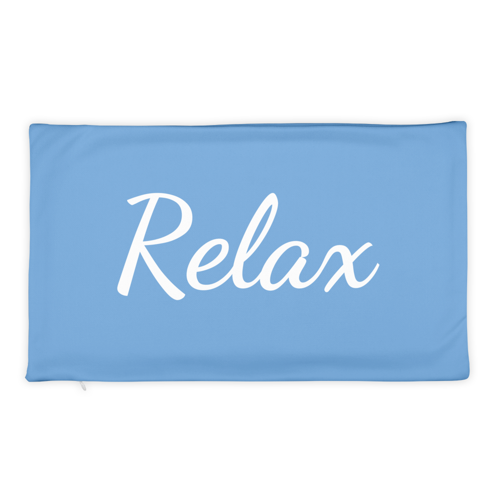 Relax - Pillow Case (Blue)