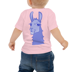 The Cool Llama - Baby T-Shirt Blue