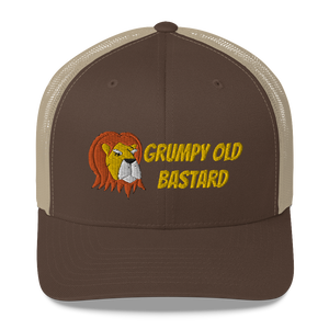 Grumpy Lion - Grumpy Old Bastard Trucker Cap Hat